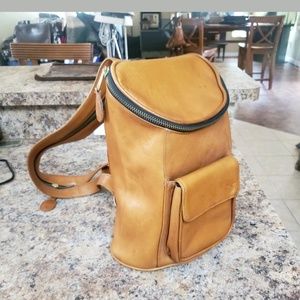 Frye sling backpack purse